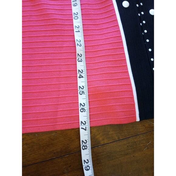 Ming Wang Women's Open Front Cardigan Pink Sz M Textured Old Money Barbie - Picture 8 of 8